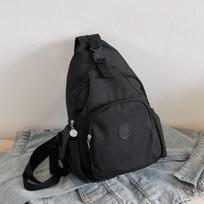 Schoolbag Breast bag Outdoor travel Lightweight backpack Sports mountaineering bag Crossbody bag Women's large capacity travel Lightweight oranžinė