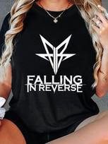 Falling In Reverse Band Graphic T-shirt S white