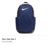 Nike Polyester Backpack Regular Unisex Navy Blue CK0941-410 One Size 1 tamsiai mėlyna spalva