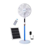 16 colių saulės energija įkraunamas stovyklavimo ventiliatorius Solar Fan Lithium Battery Upgrade + Color Dimming white