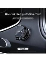 Automobilio vieno palietimo paleidimo mygtuko dangtelis Metalinės starterio dėžės priedai Kia Rio Soul Seltos Forte K5 K3 Niro Sorento Stinger Sportage black