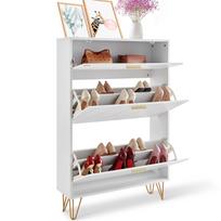 VEVOR Shoe Cabinet with 3 Flip Drawers, Shoe Storage Cabinet for Entryway, Free Standing Shoe Storage Organizer for Heels, Boots, Slippers in Hallway 80 x 23.9 x 120 cm balta