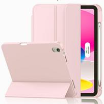 For iPad (A16) 11th 10th Generation Air 4th 5th 10.9 Pro 11 M2 M3 M4 M5 Magnetic Flip Smart Cover Pencil Case iPad 10th 11th (A16) white