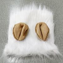 Pet Lion Mane with Ears - Funny Dog Wig Costume šviesiai ruda spalva