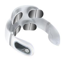 Neck Massager Neck Shoulder Neck Massage Instrument Hot Compress Neck Pulse Dredge Spine Intelligence Neck Massager gray