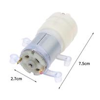 365 variklis nuolatinės srovės 12V savaiminio įsiurbimo siurblys tylus elektrinis membraninis siurblys, didelis srautas 1,45 l/min. Abs maisto klasės mikro vandens siurblys white