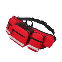 Pirmosios pagalbos juosmens krepšys Gelbėtojo fanny pack Užtrauktuku užsegamas maišelis Lengvas Patogus Traumos Avarinis black