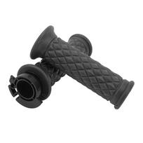 1 Pair 22mm Throttle Handle Grips Universal Comfortable Grasp Fit for Scooter GY6 50cc 80cc 125c 150cc Red brown