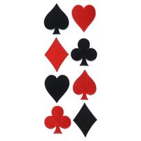 8 vnt. pokerio kortų siuvinėti pleistrai Raudonos širdies pleistrai Pikai Pokeris PASIDARYK pats lygintuvu tvirtinami pleistrai Rankų darbo drabužių lipdukai antikvarinės žalvario spalvos