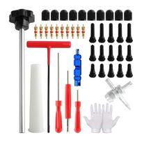 Professional Tire Valves Stem Replacement Tool Set Includes 45 Piece Cores Puller & Installer for Various Vehicle Types 1 black
