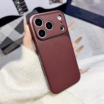 Matte Cortex Leather Case For iPhone 17pro max 13 14 15 16 17 Pro Max Shockproof Bumper Soft Back Cases Instantly  Cover iPhone 15 brown