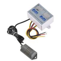 ABBY-XK-W1099 Dual Digital Thermostat Humidistat Egg Incubator Temperature Humidity Controller Regulator Thermometer Hygrometer gray