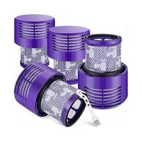 4 Pack V10 Dyson Filter Replacement Reusable Vacuum Filter for Dyson SV12 V10 Cyclone Series, Absolute, Animal, Motorhead, Total Clean, Replace Part N