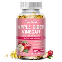 Premium Apple Cider Vinegar Capsules with B Vitamins for Digestion and Weight Management Support 120PCS pink