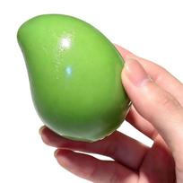 Handmade Crispy Mango instant rebound ColorChanging Mango Squishy Fidget Ball, ASMR Sensory Stress Relief Toy green