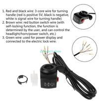 Y1UB 24/36/48V E-bike E-Bicycle Thumb Throttle Handle Bar Grip Gas Twist Throttle Electric Scooter Invisible Speed Controller juoda