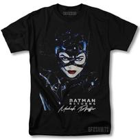 Catwoman Shirt DC Batman Returns Michelle Pfeiffer Poster Graphic Design T-Shirt L gray