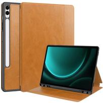Funda Tablet Cover for Samsung Galaxy Tab S10 Plus 12.4 Inch Smart Case with S Pen Holder for Tab S10+ 5G 2024 SM-X820 SM-X820B Tab S10 Plus 12.4 white