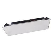 Stainless Steel Mud Pan Non Stick Multifunctional Plastering Bowl for Mixing Cement Mortar Putty Paint white