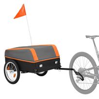 VEVOR Bike Cargo Trailer 40 kg Heavy-Duty Bicycle Wagon Rear Axle Mount, Foldable Compact Storage Cart with Waterproof Cover, 406 mm Wheels