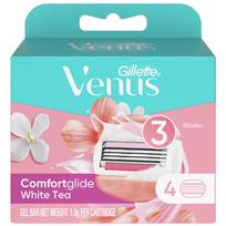 Venus Comfort Glide White Tee Women's Razor Blades 4 pcs pink