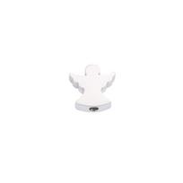 Stainless Steel Mirror Finish Angel Beads: DIY Jewelry Pendants & Bracelet Accessories white