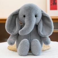 Naujas Beibei drambliuko pliušinis žaislas, vaikiška miego pagalvė, dovana mergaitėms gimtadienio proga, namų ornamentas, automobilio lėlė 28cm【0.2kg】 beige