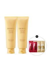 2 Tsubaki Premium Volume   Repair Treatments  + 2 Free Tsubaki Sachets + 2 Sheets Of Tsubaki Mask 12g FREE beige
