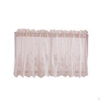 Užuolaidos Moderni Virtuvė Kavos Trumpas Užuolaidos Skydelis Nėriniai Black-Valance-130x41cm black