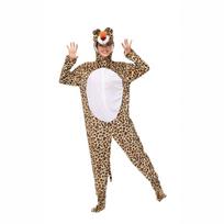 Halloween adult couple cartoon animal onesie leopard role-playing costume S beige