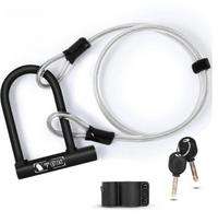 1PCS BIKING Bicycle U Lock Anti-theft MTB Road Mountain Bike Lock Bicycle Accessories U-Locks Cycling Steel Security Bike Locks balta