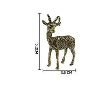 Table Decor Small Creative Crafts Solid Brass Goat Ornament Antique Copper Zodiac Animal Sheep Miniature Figurines Accessories 1 brown