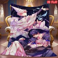 Witch Hat Atelier Agott Flannel Blanket, Soft Warm Throw for Kids Bedroom 80cm x 120cm blue