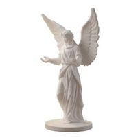 3D Printed European Angel Ornament, Matte Finish Light Luxury Home Decor with Open Arms Design, Open Arms Angel Statue with Stable Base for Entryway