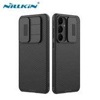 Case for Samsung S25 Ultra S24 FE S22 S23 S26 Plus Edge Nillkin CamShield Pro Lens Protection Cover Galaxy S25 juoda