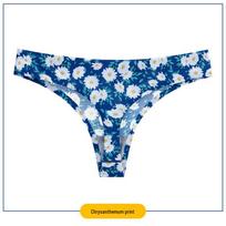 Leopard Print Plus Size Seamless Thong Low-Rise European and American Style L gray
