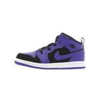 Jordan Air Jordan 1 Mid TD 'Dark Concord' Mid top Toddler Shoes Black Blue Infant And Toddler 640735-051 26 black