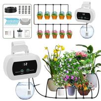 Garden Irrigation Controller with Timed Automatic Watering Device Plant Watering System USB Charging black