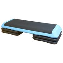 110cm Exercise Aerobic Step Platform, Adjustable Height Workout Step with 4 Risers, Stepper for Home Gym Cardio Strength & Training (Blue) 109 x 41 x 11 cm mėlyna
