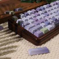152 klavišų Pbt Dye Sub klavišų dangteliai, vyšnių profilis, violetiniai