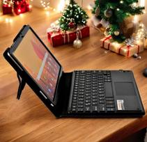 Mq dėklas su bluetooth klaviatūra, skirtas galaxy tab a7 10.4 su multifunkciniu jutikliniu kilimėliu, skirtas samsung galaxy tab a7 | klaviatūros dėklas, skirtas galaxy tab a7 lte sm-t505 wifi t500 | vokiška qwertz klaviatūra