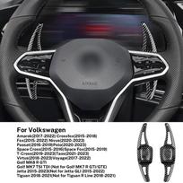 Automobilio vairo pavarų perjungimo svirtelės DSG prailginimas VW Golf 7 8 MK7 MK8 Tiguan Jetta Amarok Crossfox Fox Nivus Passat Polo apdailai Red Carbon