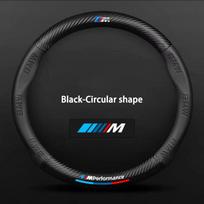 BMW M Power M3 M4 M5 E39 E46 E60 E90 F01 F10 F15 F20 F30 X1 X3 X5 X7 Automobilio neslystanti 3D reljefinė odinė vairo apdanga