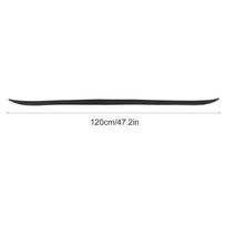 Car Rear Trunk Spoiler Glossy Black Rubber 120x4cm/47.2x1.6in Universal with Double Side Adhesive white