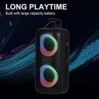 Ciciglow bluetooth kolonėlė su hd garsu, nešiojama, belaidė, iki 2-4 valandų grojimo laiko, bt5.2, namams/vakarėliams/lauke/paplūdimiui, elektroniniams prietaisams, gimtadienio dovana (juoda)