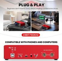 Garso plokštė Usb garso sąsaja, ebxya 24 bitų/192 khz usb garso plokštė, skirta mac, pc, telefonui, su mic/xlr/line įėjimais, high fidelity xenyx mic priešstiprintuvai įrašymui, transliacijai ir podcast'ams