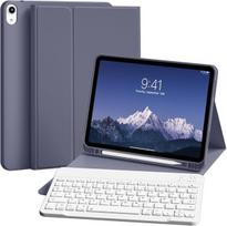 Dėklas su klaviatūra Ipad 10/11 kartai, 10.9", violetinis, su rašiklio laikikliu