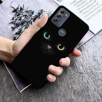 Black Cat telefono dėklas, skirtas Motorola Moto E32 E20 E40 G22 G52 G20 G30 G100 G60 G50 G10 GPure GStylus G9 One Action Macro Moto G Stylus 5G gray