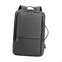 Business Backpack Laptop Waterproof with Luggage Strap Travel Bag Multipurpose Men Computer gray