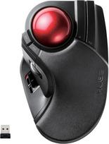 Elecom Huge Trackball pelė, belaidė 2.4ghz, valdymas pirštais, 8 mygtukų funkcija, ergonomiškas 52mm glotnus raudonas rutuliukas, Pc/nešiojamas kompiuteris, Windows11/macos, M-ht1drbk